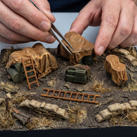 1/72 Scale Pre-Painted Tank Supply Package Diorama Accessories 3D Printed War Scenery