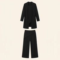 Women's Trouser Suits Three Piece Set with Jacket Vest and Pants for Office Wear, Ladies Casual in Solid Color, Polyester Blend Material