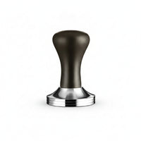 Polished Wooden Coffee Tamper Layered Metal Edge Detachable Coffee Tamper