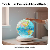 Augmented Reality AR Globe Display Early Education Tool Interactive Star Display Globe Easy-Read Map for Children, Playroom, Classroom, Home