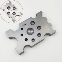 Steel Dapping Block with Recesses Polished Jewelry Forming Anvils Smooth Forming Block with Multiple Faces for Hobbyists, Metal Crafting, Workshops