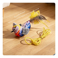 Chirping Feline Bird Toy Cat Exercise Toy  Self-Entertainment Pet Supply Motion Activated for Cats