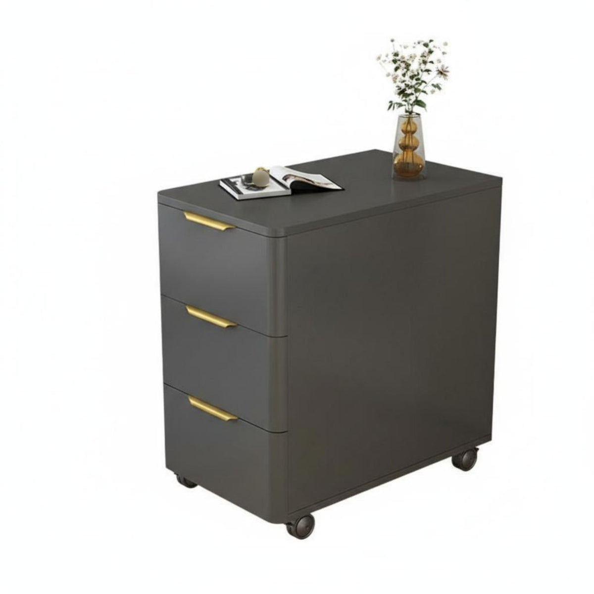Compact Design Multi-Tier Trolley Easy to Move Rolling Tea Station Trolley Large Capacity Side Table Light Luxury Aesthetic for Apartment Dwellers, Office Workers, Living Room, Small Areas, Bedroom, Bathroom