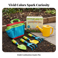 3 Pieces Children's Beach Tool Set Comfortable Grip child's Garden Tools Playful Design Youngster S Gardening Tool Set for Preschoolers, Backyard
