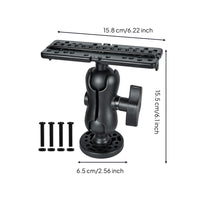 Marine Locator Mount with Round Base 360-Degree Rotatable Kayak Marine Locator Mount Adjustable Multi-Hole for Anglers, Kayaks