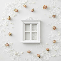 Classic Medieval Dollhouse Window Realistic Design Dollhouse Window