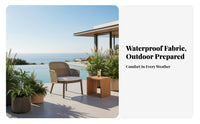 Waterresistant Wicker Seating set sun-resistant 4-Piece Conversation Group Nordic Design Patio Set All-Weather for Families, Homeowners, Adults, Garden, rearyard, Porch, pool area
