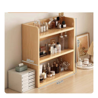 Space Saving Desktop Bookshelf Easy to Assemble Desktop Storage Rack Sturdy Tabletop Bookcase Modern Design for Students, Bedroom