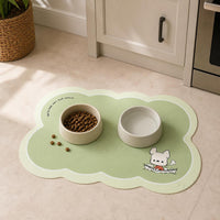Pet Feeding Mat Waterproof PVC Placemat for Cats and Dogs