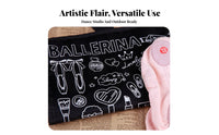 Portable Foldable Dance Organizer Mesh Pockets Multi-Compartment Gear Pouch for Children, Ballerinas, Travel, Behind the Scenes