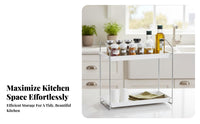 Kitchen Seasoning Organizer Freestanding Stainless Stability for Busy Homes