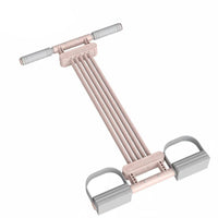 Full Body Workout Pedal Resistance Band Multifunctional Elastic Pull Rope Exerciser Portable Chest Expander Puller Comfortable Foam Handles for Women, Beginners, Home, Gym, Office