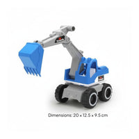 Realistic Design Toy Excavator Digger Movable Parts Toy Excavator Rounded Corners Beach Digger Vehicle Heavy Duty for Boys, Kids
