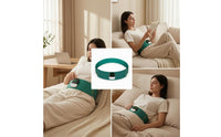 EMS Massage Belt Heated Abdominal Massage Belt Ab Stimulator Low-Frequency Muscle Toner Warming for Adults, Home, Office