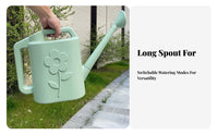 Thickened Material Long Spout Watering Can Ergonomic Handle Watering Can with Sprinkler Head Lightweight for Gardeners, Balcony, Yard, Patio