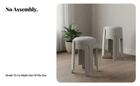 Space-Saving Stackable Plastic Stool Long-Lasting Plastic Seat Stool Thickened Material Household Furniture High Load-Bearing Capacity for Families, Students, Kitchen, Living Room, Restaurant, Office
