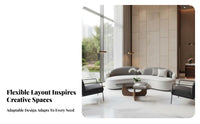 Curved Sectional Sofa Luxurious Design sweeping-Shaped Couch Ergonomic Support Commercial Furniture for Guests, Clients, Hotel Lobby, Lounge, Waiting Room