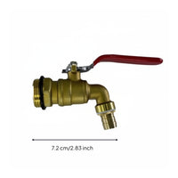 Barrel Faucet with Hose Barb Compact Right-Angle Vent Dispenser Resistant for Professionals, Workshop