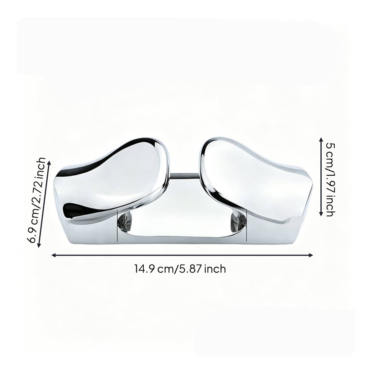 1.85inch Stainless Steel Cleat Stainless Steel Mooring Cleat Mirror Polished for Marina