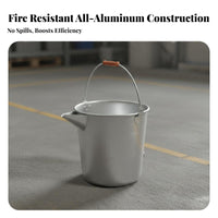 Lightweight Blast-Resistant-Proof Aluminum Container Resistant Aluminum Oil Drum with Spout Long-Lasting Duckbill Spout Fire Container for Refinery Workers, Gas Station Attendants, Mechanics Plants, Oilfields, Refineries, Workshops