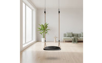 Easy Installation Hanging Swing Chair Relaxing Swing Chair with Ropes Sleek Suspended Seat Sturdy for Children