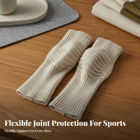 Thickened Cashmere Knee Pad Soft & Comfortable Cashmere Knee Warmer Skin-Friendly Knit Joint Protector for Cyclists, Outdoor Workers