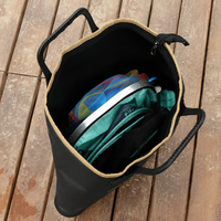 Waterproof EVA Fishing Holdall, Tackle Storage Bag with Zipper Closure, Handheld Carp Fishing Bag for Bank Trips