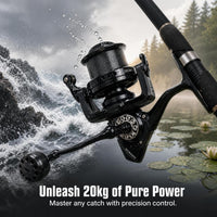 Lightweight Carbon Fiber Spinning Fishing Reel for Long Casting