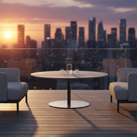 5 Pieces Balcony Rattan Sofa Set Modern Nordic Design Rattan Chair Set Outdoor Furniture Small-Space Friendly for Courtyard