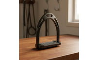 Horse Riding Stirrups Polished Surface Aluminum Riding Foot Support Heavy Duty Equestrian Gear for Training, Competition