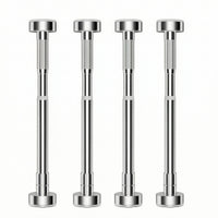 4 Pieces Stainless Steel Under-Sink Support Rod No-Drill Sink Support Pole Rustproof Furniture Stabilizer Adjustable for Homeowners