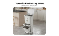 Wet Dry Separation Garbage Cart Large Capacity Multi-Tier Kitchen Trash Can Kitchen Separation Trash Can With Wheels