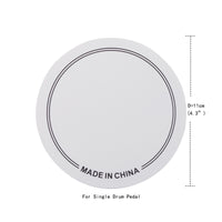 2 Pieces Flat Drum Safety Pad Printed Border Lines Drumhead Protector Easy to Install Drum Surface Protector Long-Lasting
