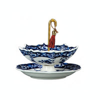 Umbrella Shaped Tea Strainer Chinese Chic Design Porcelain Loose Herb Filter