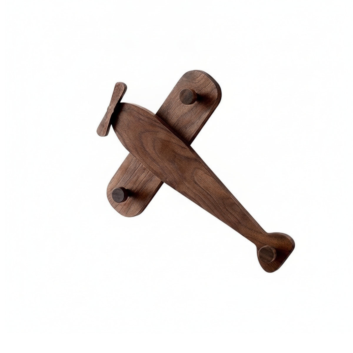 Airplane Coat Hook Space-Saving Airplane Wall Hook Streamlined Coat Rack with Pegs for Entryway, Bedroom
