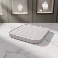 Linen Jewelry Tray Stackable Band Earring Tray Scratch Protection for Dressing Table