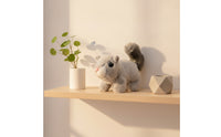 Electronic Stuffed Squirrel Electric Walking Squirrel Toy Fuzzy Soft for Children, Playtime, Bedroom