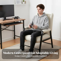 Luxuriously Soft Cushioning Adjustable Padded Lounger Multi-Purpose Foldable Cushioned Recliner Ergonomic Support Reclining Seat Space-Saving for Young Adults, Students, Home Office Workers, Indoor, Game Room, Bedroom