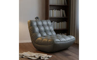 Nordic Design Sofa Chair Ergonomic Design Lazy Sofa Chair Wear-Resistant Armless Floor Lounger Skin-Friendly Material for Gamers, Teens, Small Areas, Balcony, Reading Nook, Home Theater