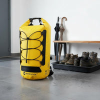 Waterproof Backpack Dry Bag PVC Insulated Backpack Dry Bag Elastic Cord Gear Carrier for Rafting, Stream Trekking
