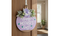 Ready to Hang Lavender Seasonal Welcome Plaque Sturdy Wood Farmhouse Door Decor 3D Layered Design Joyful Seasonal Door Sign Fade Resistant for Entryway, Porch