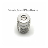 Rust-Resistant 1/4 Inch Male Thread Nozzle Long-Lasting High-Pressure Fan Nozzle Easy to Install for Professionals, Dust Suppression