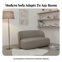 Narrow silhouette 2-Person Sofa Space-Saving space-efficient Loveseat Minimalist Design Living Room Seating long-lasting Frame for Apartment Dwellers, Small Homeowners, Students, Studio, Balcony, Bedroom, Reception Area