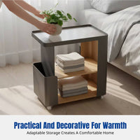 Movable Side Table, Nordic Minimalist Design, Small Coffee Table, Bedside Cabinet, Living Room Storage Rack