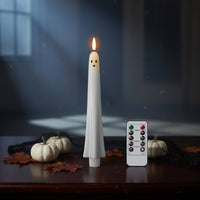Ghost Taper Candles Flickering Ghost Candles Tall for Mantel