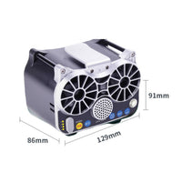 Twin Air Duct Waist Fan Four-Speed Rechargeable Waist Fan Body Cooler Long Battery Life Quiet Operation for Worksites
