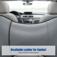 Leather Car Neck Pillow, Bone Shape, Breathable, Universal Headrest Pillow for All Seasons
