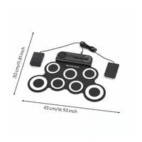 sensitiveSensitive Pads Roll up Electronic Drum Pad Built-in Speaker Portable Electronic Drum Kit for Home