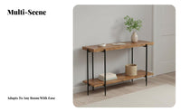 Countrydesign design Narrow Console Table Space-Saving dual-level Narrow Table Multi-Functional Hallway Furniture Slim silhouette for Guesthouse Owners, Homeowners, Decorators, Entryway, Living Room, Behind Couch, Bedroom