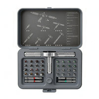Ratcheting Screwdriver Set Interchangeable Bits Multi Bit Screwdriver Kit Shiny Finish Hardware Tool